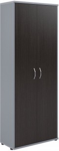 Шкаф с глухими дверьми СТ-1.9 Венге/Металлик 770*365*1975