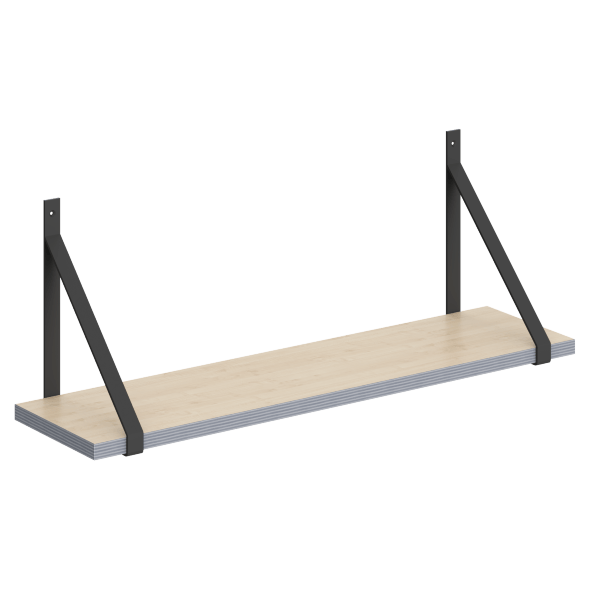 Полка с полкодержателями SH1-GINO 830х210х300 COFFEE в Махачкале 