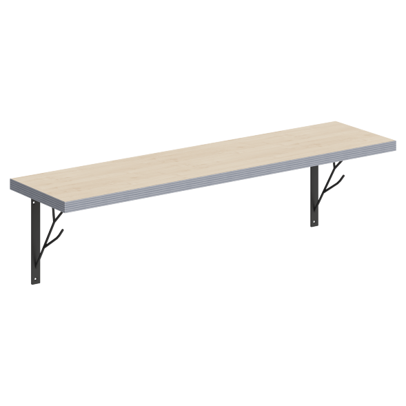 Полка с полкодержателями SH1-TREE 830х210х222 COFFEE в Махачкале 