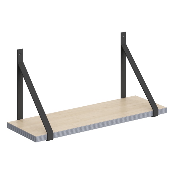 Полка с полкодержателями SH2-GINO 630х210х300 COFFEE в Махачкале 