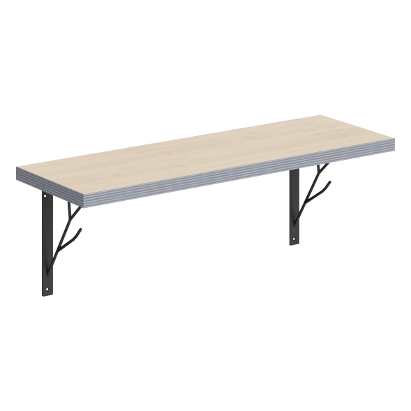 Полка с полкодержателями SH2-TREE 630х210х222 COFFEE в Махачкале 