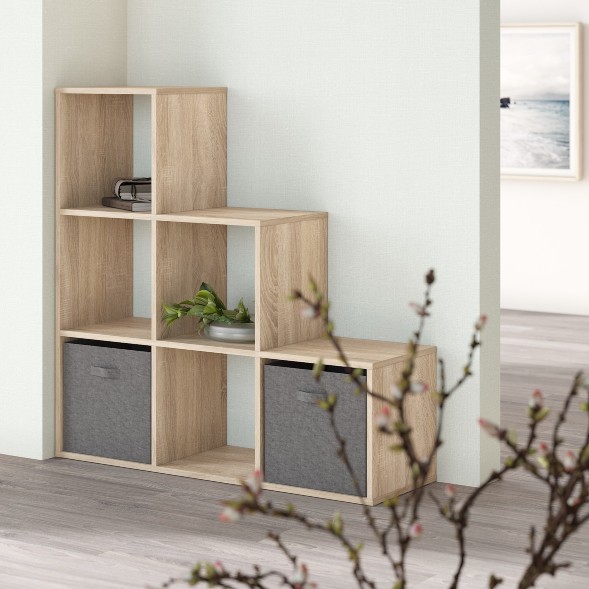 Стеллаж SH 1042 Дуб Сонома светлый 1044х330х1042 COMP в Махачкале 