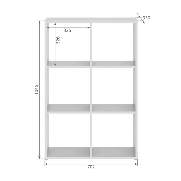 Стеллаж SH 7042 702х330х1042 COMP в Махачкале 
