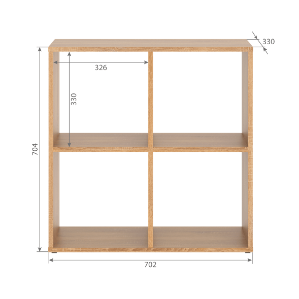 Стеллаж SH 7070 Дуб Сонома светлый 702х330х700 COMP в Махачкале 