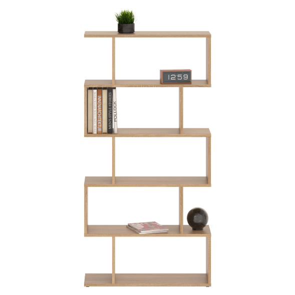 Стеллаж SH 7346 Дуб Сонома светлый 730х250х1416 COMP в Махачкале 