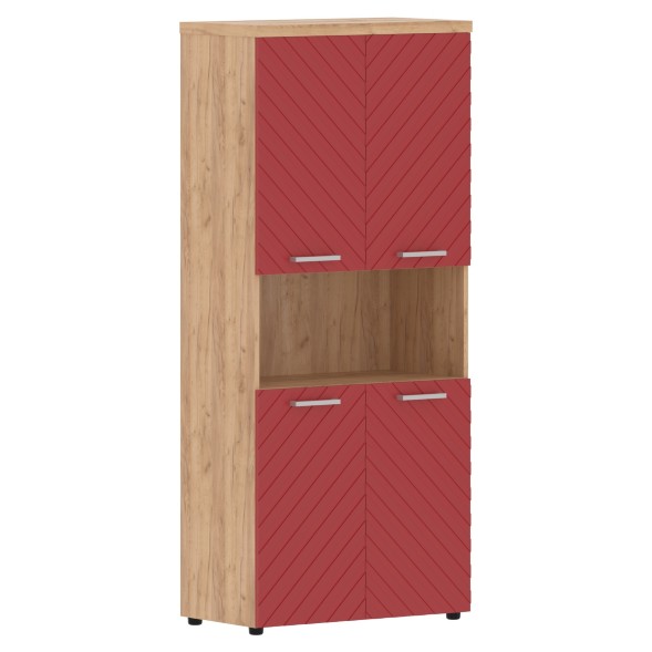 Шкаф с комплектами малых дверей и топом TLHC 85.4 856х450х1968 TORR LUX в Махачкале 