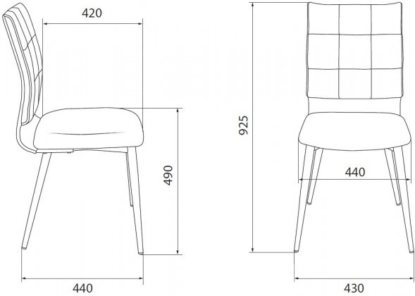 Комплект стульев Бюрократ KF-GREEN_2  (2 шт.)