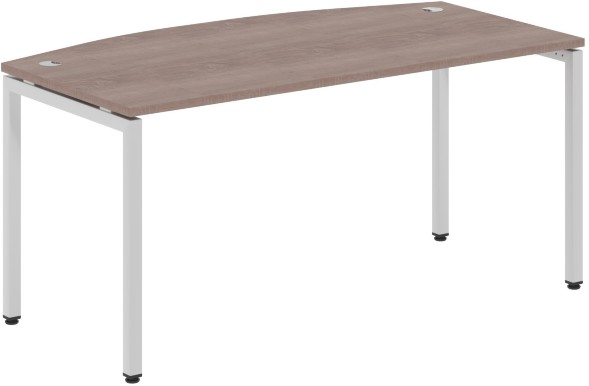 Стол руководителя XSET 169 Дуб Сонома/Алюминий 1600х867х750 XTEN-S