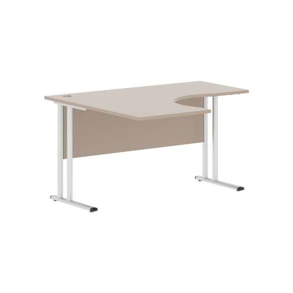 Стол эргономичный СА-3M(L) Клен*/серебро 1400х1200х755 IMAGO-M в Махачкале 