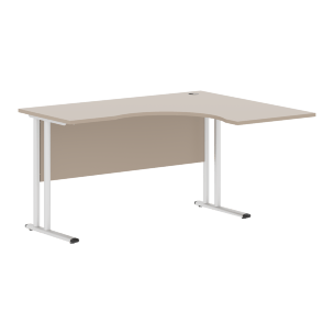 Стол эргономичный СА-3M(R) Клен*/серебро 1400х1200х755 IMAGO-M