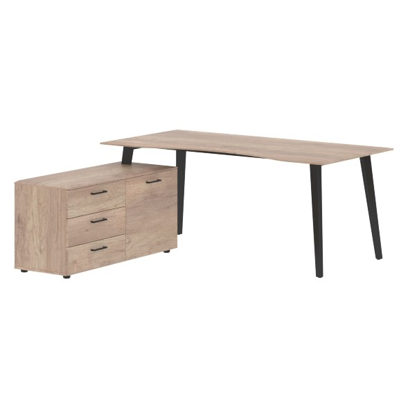 Стол руководителя с тумбой JCT 1818(L) 1800х1800х750 JAY в Махачкале 