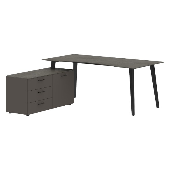 Стол руководителя с тумбой JCT 1818(L) 1800х1800х750 JAY в Махачкале 