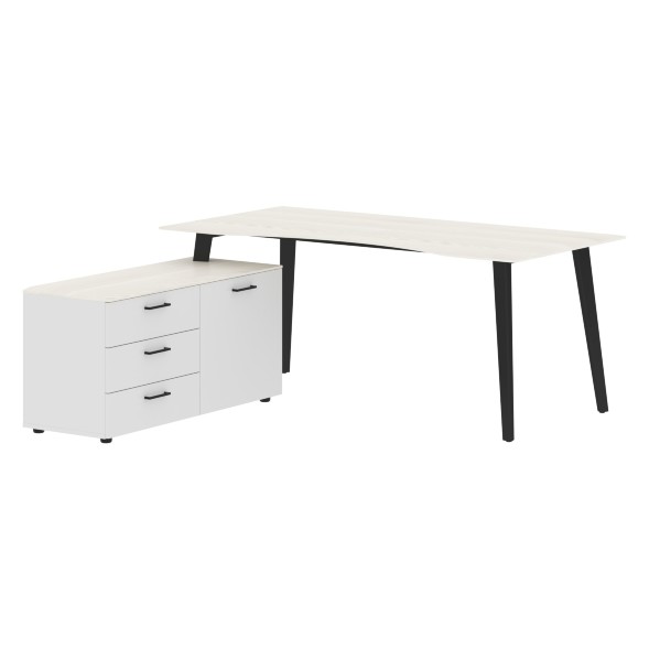 Стол руководителя с тумбой JCT 1818(L) 1800х1800х750 JAY в Махачкале 