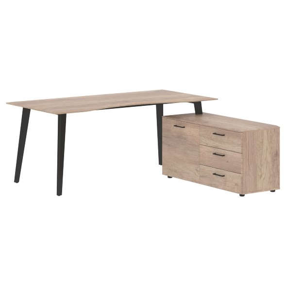 Стол руководителя с тумбой JCT 1818(R) 1800х1800х750 JAY в Махачкале 