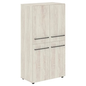 Шкаф с 2-мя комплектами глухих малых дверей LMC 80.4 800х430х1517 LOFTIS