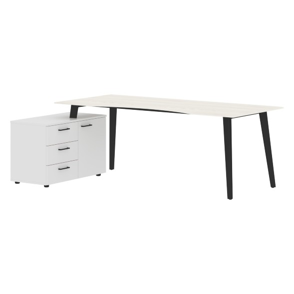 Стол руководителя с тумбой JCT 2013(L) 2000х1300х750 JAY в Махачкале 