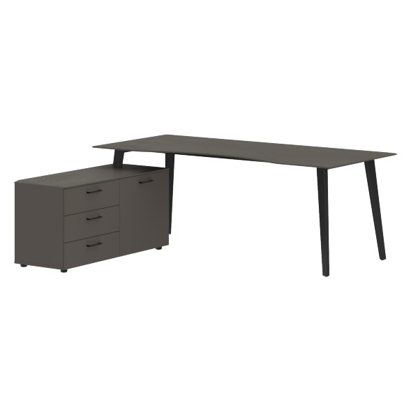 Стол руководителя с тумбой JCT 2018(L) 2000х1800х750 JAY в Махачкале 