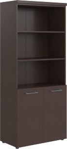 Шкаф с 1 комплектом глухих малых дверей и топом THC 85.5 венге-магия Z 854х452х1968